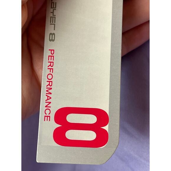 Layer 8 Performance Qwick Dry Fleece Lined Funnel Neck Purple Shirt Size S NWT - Picture 6 of 6